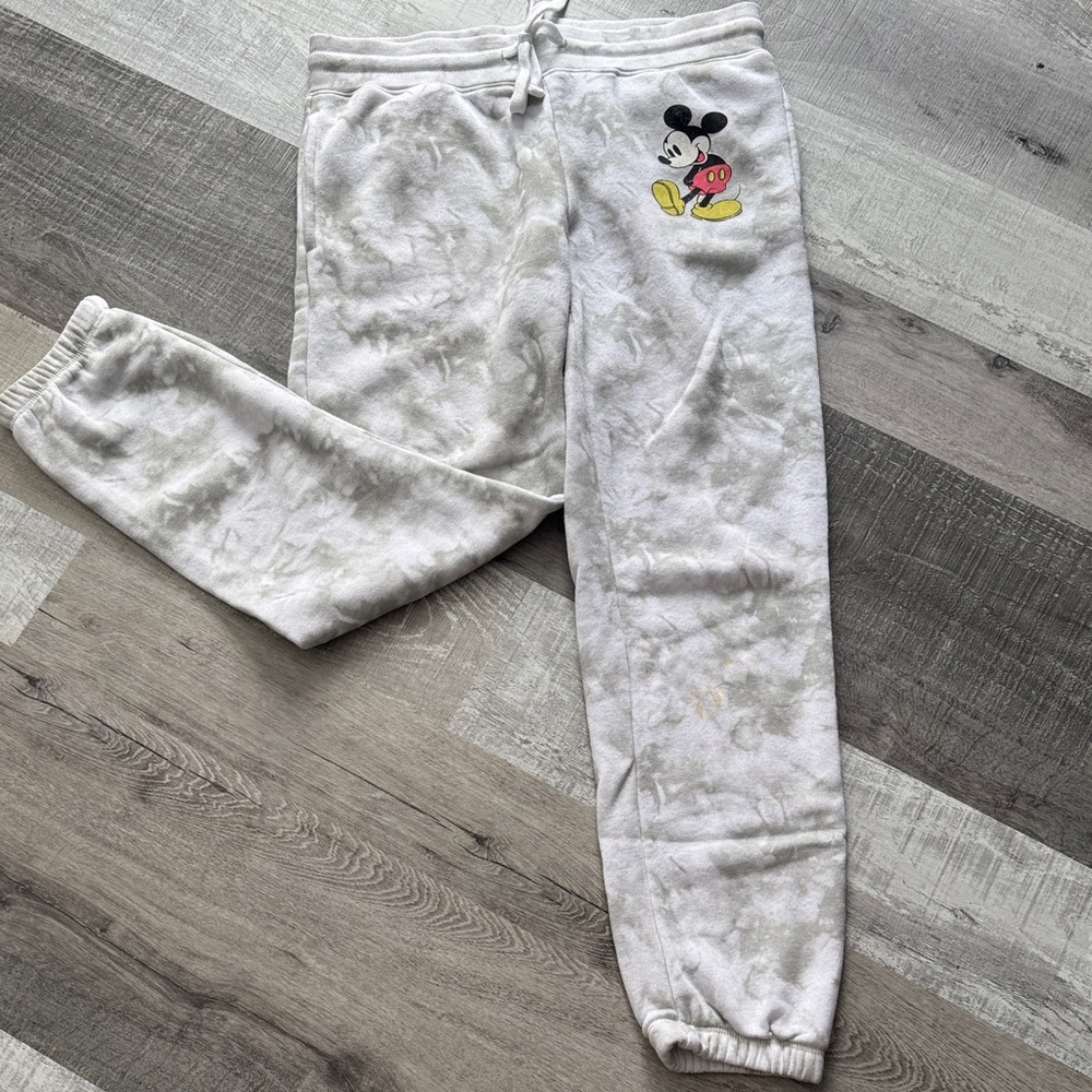 Disney Mickey Mouse Joggers tie dyed size adult Small
